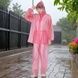 Дождевик костюм плащ и брюки Raincoat set AH -146 Розовый