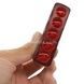 Велофонарь аккумуляторный сигнальный красный свет XFL-101-5LED Черный