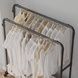 Стійка для одягу підлогова металева на коліщатках Loft Rack Чорна