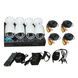 Набор камер видеонаблюдения на 4 камеры DVR KIT 7004 AHD 4ch Gibrid