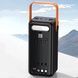 Power Bank 100000 mAh с ремешком, фонарем и встроенными кабелями для зарядки YM-638 CX Черный