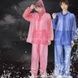 Дождевик костюм плащ и брюки Raincoat set AH -146 Розовый