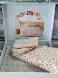 Постільна білизна Tac Agote kiremit Ранфорс Євро розмір