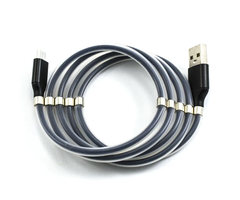 Micro-USB кабель E-Cable Magnetic Absorption 1м чорний