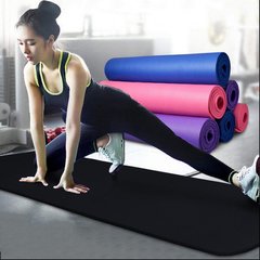 Килимок для йоги та фітнесу Power System Fitness Yoga Чорний