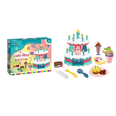 Набор теста для лепки 6 цветов с формочками Торт двухъярусный Cake Store