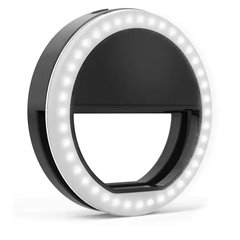 Кольцо для селфи с подсветкой selfie light Черное