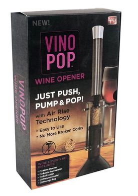 Пневматичний штопор Vino Pop для пляшок Wine Opener