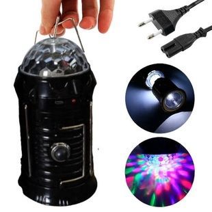 Универсальная LED лампа-фонарик 6899 disco Черная