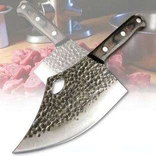 Ніж кухарський для м'яса з дерев'яною ручкою