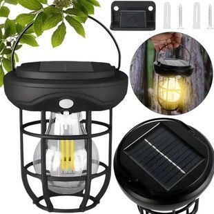 Ліхтар вуличний підвісний на сонячній панелі CL-T88 Outdoor Induction Solar Light Чорний