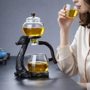 Чайник-заварник Лань H1212 з магнітним дозатором 300ml Чорний
