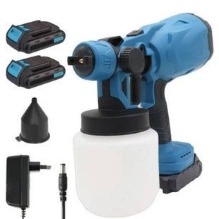Краскопульт акумуляторний із двома акумуляторами 48V SprayGun X-448 Синій