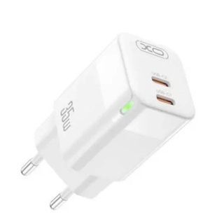 Мережевий порядний пристрій блок живлення XO CE07 Dual PD 35W Білий