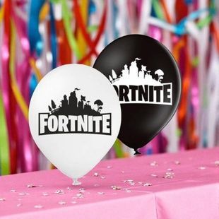 Набор воздушных латексных шаров Fortnite 25шт 30см 251-16409 Черные и белые