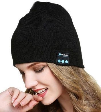 Портативна колонка Шапка з bluetooth навушниками SPS Hat BT True, Колір Чорний