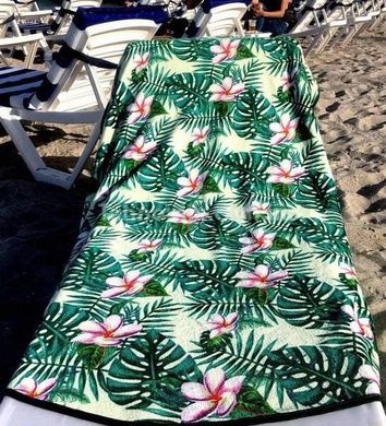 Подстилка круглая пляжная Sultana Tropic 150х150см Махра/Велюр
