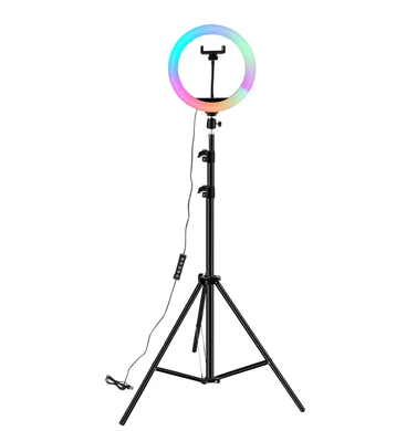 Кільцева лампа MJ26 RGB 26 см