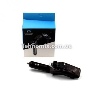 Автомобільний трансмітер FM-модулятор V9 BT + earphone bluetooth гарнітура