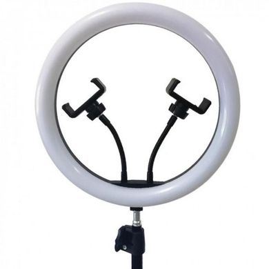 Кольцевая лампа LED LC-330 33 см с 2 держателями для телефона