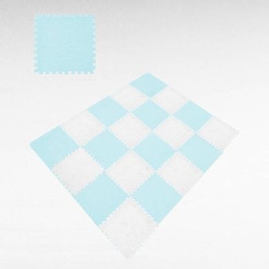 Килимок-пазл плюшевий 30&times;30см 10шт/уп floor mat AND 5579 Блакитний