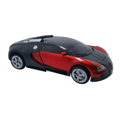 Машинка Трансформер Bugatti Robot Car Size 1:18 Червона