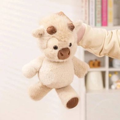 Игрушка мягкая Коровка Highland Cow Бежевая