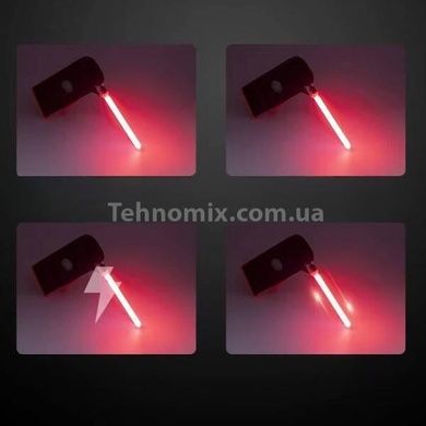 Велоліхтар акумуляторний нічний сигнальний 8821-LED Чорний