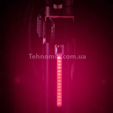 Велоліхтар акумуляторний нічний сигнальний 8821-LED Чорний