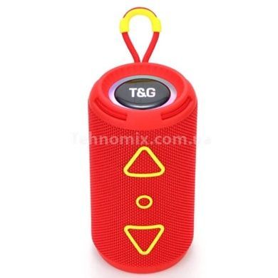 Колонка Bluetooth с RGB подсветкой speakerphone радио TG657 Красная