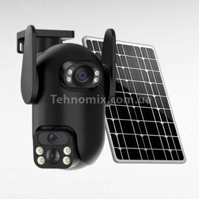 Камера відеоспостереження із сонячною панеллю AND VQ05-4G solar camepa app380 Чорна