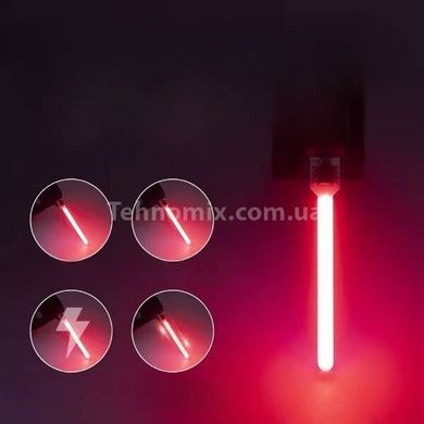 Велоліхтар акумуляторний нічний сигнальний 8821-LED Чорний