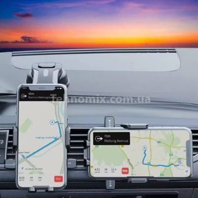 Тримач для телефону автомобільний з гачком у повітропровід AND 5580 Чорний