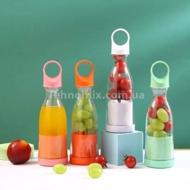 Портативний блендер MINI JUICER міні блендер для смузі Рожевий