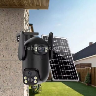 Камера відеоспостереження із сонячною панеллю AND VQ05-4G solar camepa app380 Чорна