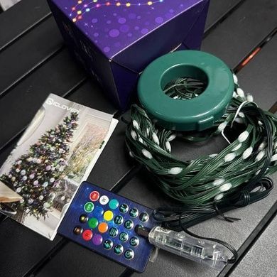 Гирлянда Конский хвост на кольце 2м, 10 нитей USB Bluetooth + пульт Мультиколор