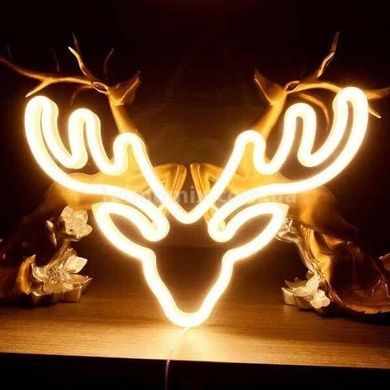 Фігура декоративна Олень LED 25 см Жовтий