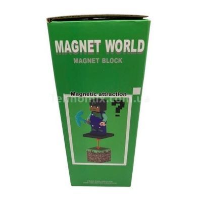 Конструктор магнитный 53 детали Minecraft Magnet WORLD S001-1 Разноцветный