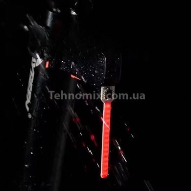 Велоліхтар акумуляторний нічний сигнальний 8821-LED Чорний