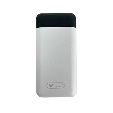 Power bank 50000mAh з проводами 3в1 Viaking N6 Білий