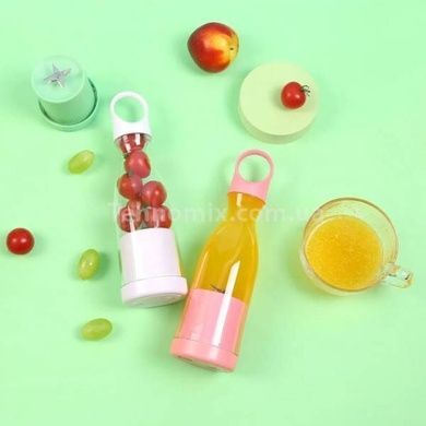 Портативний блендер MINI JUICER міні блендер для смузі Рожевий