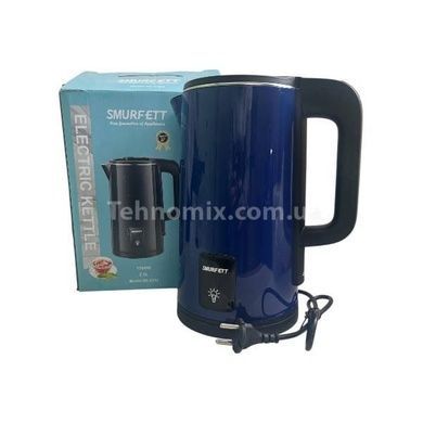 Електрочайник металевий Smurfett SE-2232 1500w 2,5л Синій