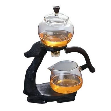 Чайник-заварник Лань H1212 з магнітним дозатором 300ml Чорний