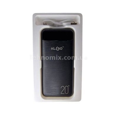 Power bank з дисплеєм 20000 mAh KLGO KP-77 Чорний