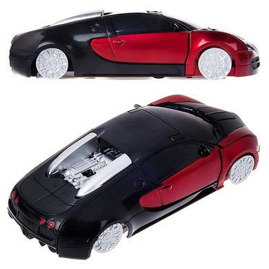Машинка Трансформер Bugatti Robot Car Size 1:18 Червона