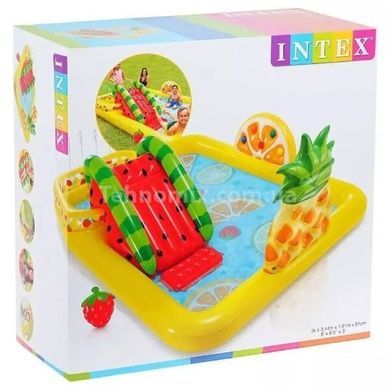 Ігровий центр надувний Веселий фрукт з гіркою 244*191*91см Intex 57158 NP