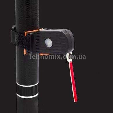 Велоліхтар акумуляторний нічний сигнальний 8821-LED Чорний