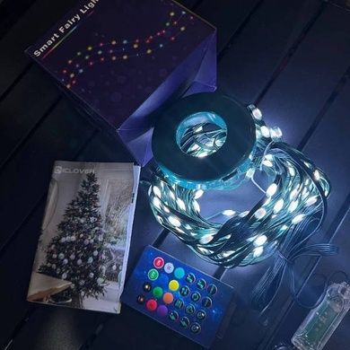 Гирлянда Конский хвост на кольце 2м, 10 нитей USB Bluetooth + пульт Мультиколор