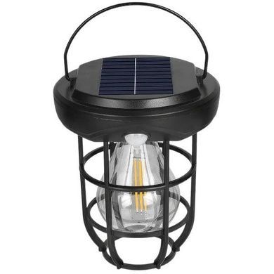 Ліхтар вуличний підвісний на сонячній панелі CL-T88 Outdoor Induction Solar Light Чорний