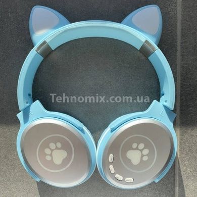 Бездротові навушники Bluetooth з котячими вушками LED SP-25 Блакитні